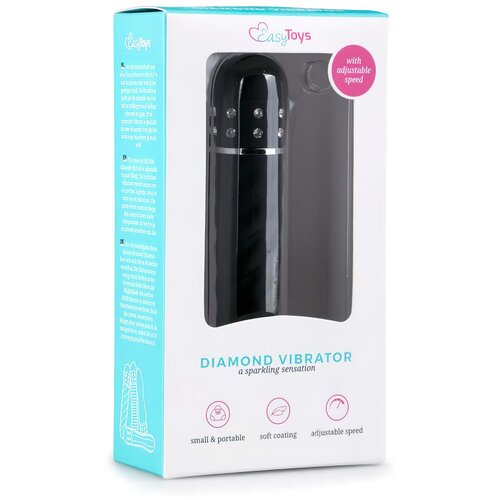 Easytoys Mini Vibe Collection Love Diamond vibrator, črn Cene