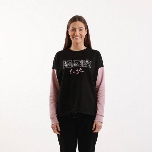 Lotto Ženski duks Fiore cb crewneck, Crni Cene