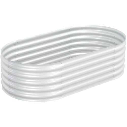 vidaXL Visoka greda 160x80x44 cm pocinkano jeklo srebrna Cene