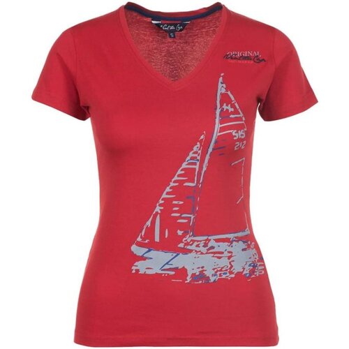 Vent Du Cap Majice s kratkimi rokavi T-shirt manches courtes femme ADRIO Rdeča Cene