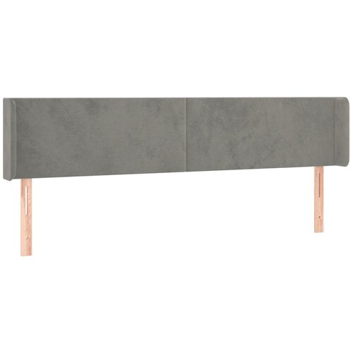 Maison Chic vzglavna omarica - nočna omarica - posteljna omarica z u&amp;scaron;esi svetlo sivo 163x16x78/88 cm žamet, (21712872) Slike