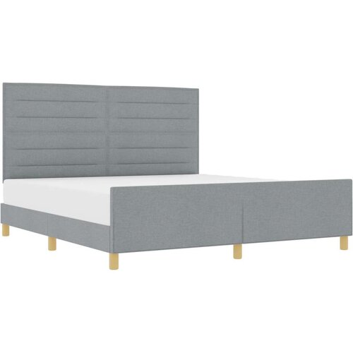  Krevetna Konstrukcija Svjetlosiva 180x200 cm Tkanina Slike