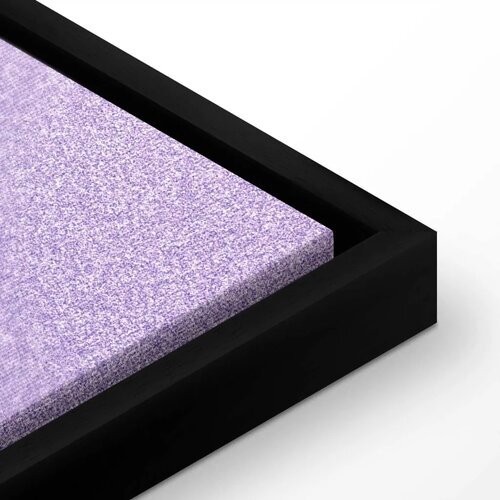  Slika - Heather Mist - Delicate Gradient Comprising Various Shades of Violet 60x40 U crnom drvenom okviru Slike