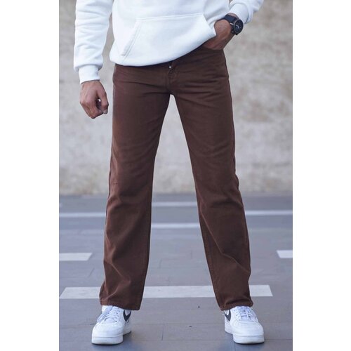 Madmext Jeans - Brown - Straight Cijene