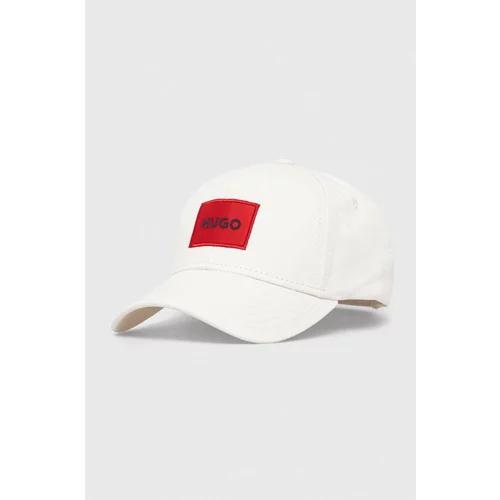 Hugo Bombažna bejzbolska kapa bela barva