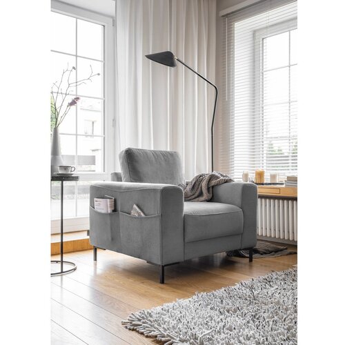 Miuform Siva fotelja od samta Lofty Lilly &amp;ndash; Slike