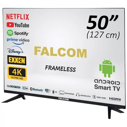  Smart Led TV Android 50" 4K DVB-S T2 C HDMI WiFi FALCOM