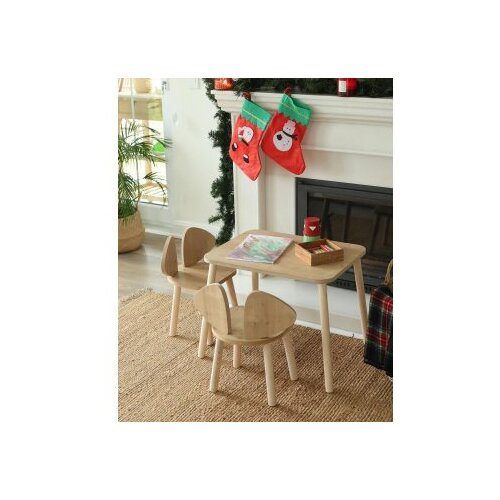 Hanah home dečiji sto i stolice mickey two chair set brown Slike