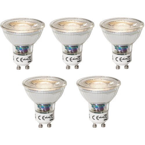 LUEDD Komplet 5 GU10 dimbare LED lamp 3W 200 lm 3000K Cene