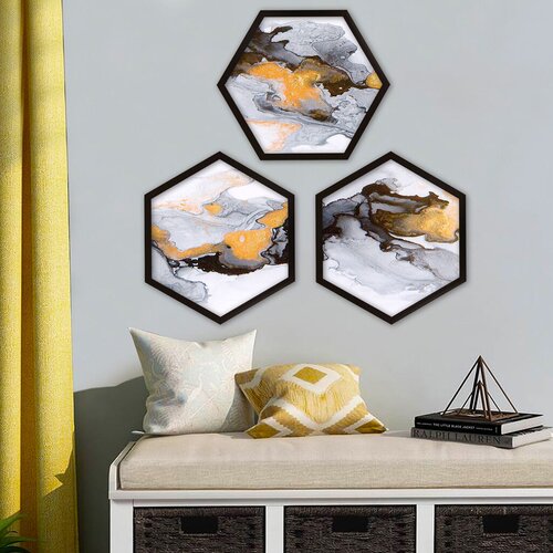 Wallity Uokvirena slika 6GEN1206053941, 35x35 cm, 3 dijela Cijene