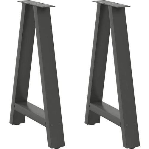  Noge za blagovaonski stol A-oblika 2 kom antracit 50 x (72-73) cm čelik Cene