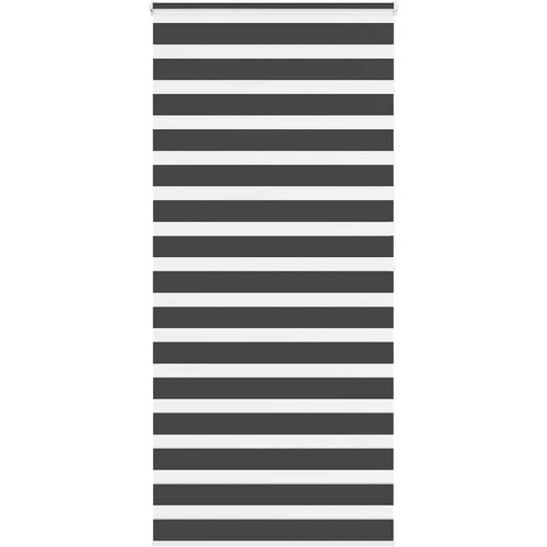 vidaXL Zavjesa zebra crna 105x200 cm širina tkanine 100,9 cm poliester Cijene