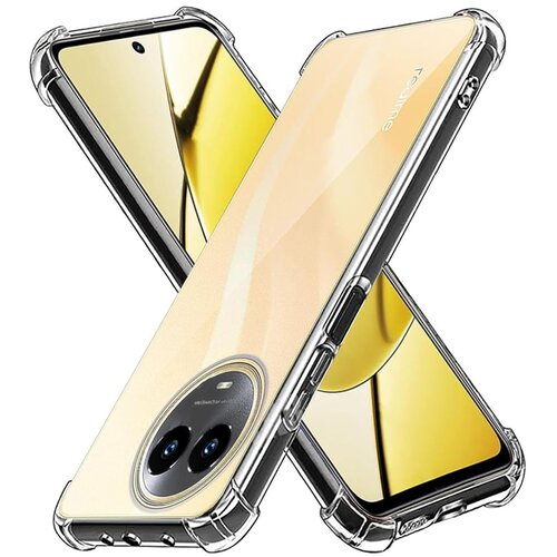 Techsuit Shockproof Clear Silicone prozorna maska, odporna na udarce, za Realme 11 5G Cene