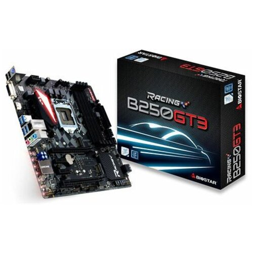 Biostar B250GT3 Racing PCI-e/DDR4/SATA3/GLAN/7.1 matična ploča Slike