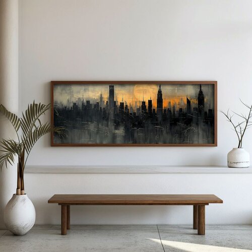 WALLXPERT FAH088-120 Multicolor Decorative Framed MDF Painting Cene