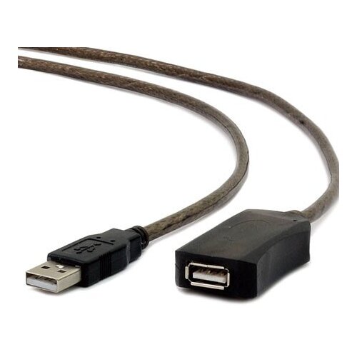  USB active extension cable 5m, GEMBIRD UAE-01-5M, black Cene