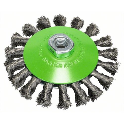 Bosch pletena pljosnata četka 115, nerđajuća 2608622109, 115 mm, 0,35 mm, M14 Cene
