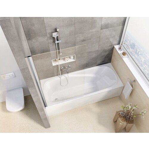 Ravak 79840C00Z1 Pivot 140 x 80 fiksna steklena stena za kad Slike