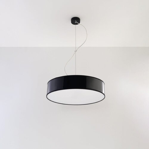Nice Lamps Črna viseča svetilka ø 45 cm Atis – Cene