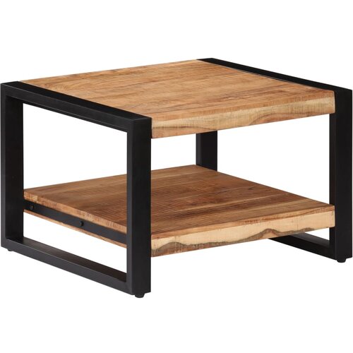  Stolić za kavu od masivnog bagremovog drva 60 x 60 x 40 cm Slike
