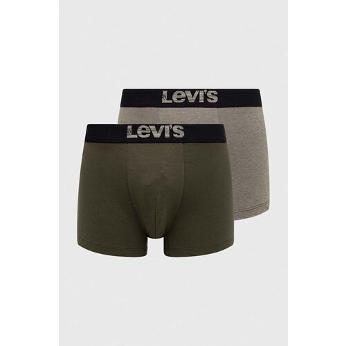 Levi&amp;#039;s Boksarice 2-pack mo&amp;scaron;ki, zelena barva Slike