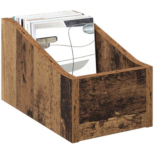  Kutija za LP ploče Staro drvo 18 x 32 x 18 cm Konstruirano drvo Slike