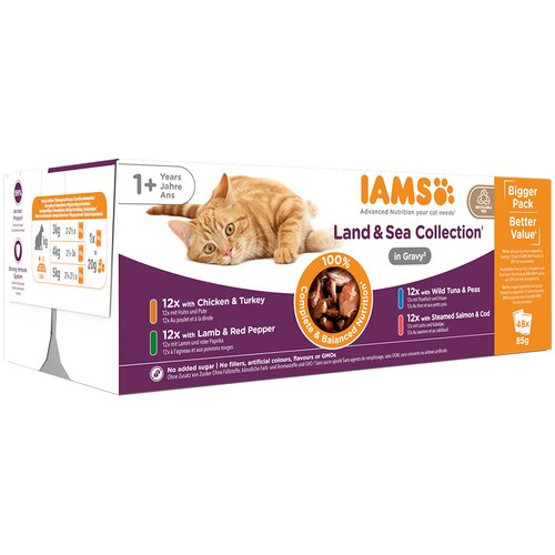 IAMS Delights Adult Land & Sea Mix - 96 x 85 g v omaki Cijene