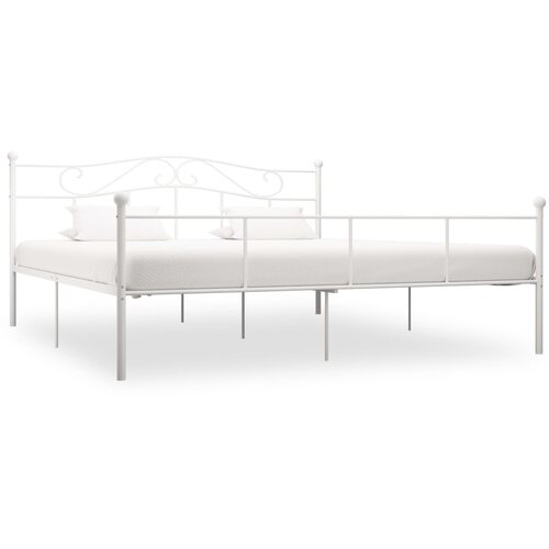 The Living Store Posteljni okvir bel kovinski 180x200 cm - Posteljni Okvir, (21527496) Slike
