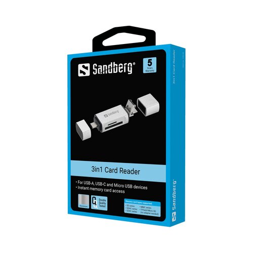 Sandberg Card Reader USB-C USB MicroUSB Cene