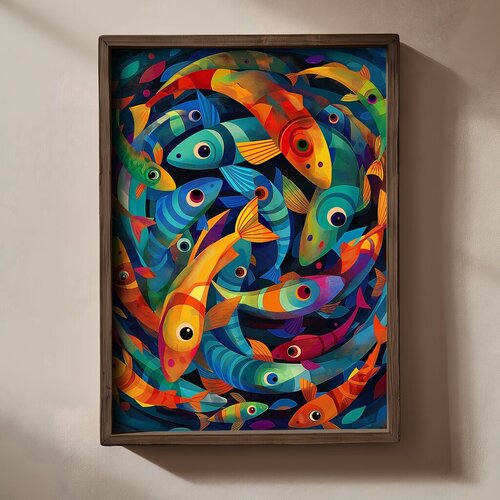 Wallity Slika TUN076, 50 x 70 x 3 cm Cene