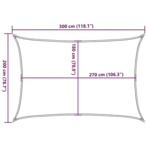  Jedro za za&amp;scaron;titu od sunca 160 g/m&amp;sup2; smeđe-sivo 2 x 3 m HDPE Slike