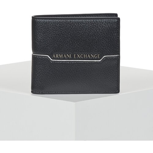 Armani Exchange Denarnice CEDRIC BIFOLD COIN POCKET Črna Slike