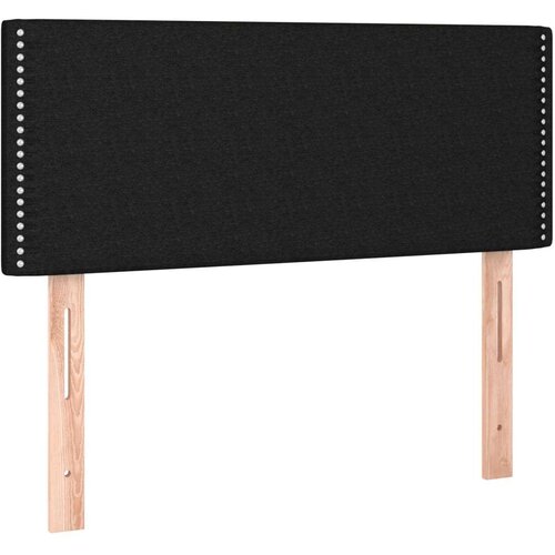  Uzglavlje crno 90x5x78/88 cm od tkanine Slike