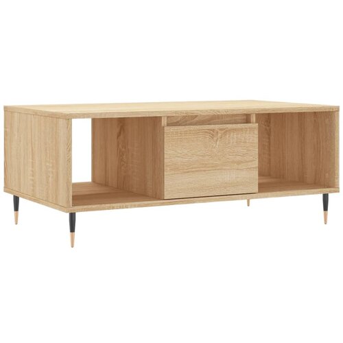 Maison Chic Klubska mizica - kavna mizica - Nizka mizica sonoma hrast 90x50x36,5 cm inženirski les, (21752624) Slike