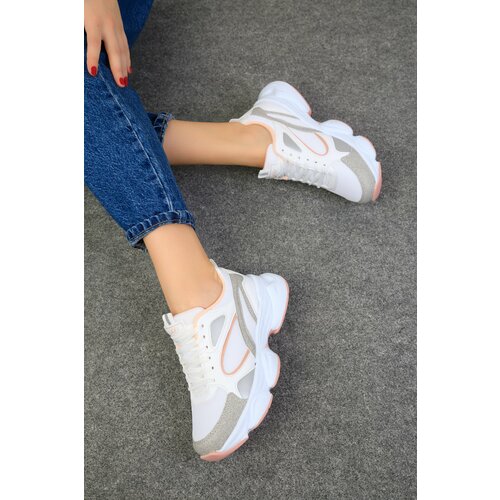 Soho Grey-White-Powder Women's Sneakers 17226 Slike