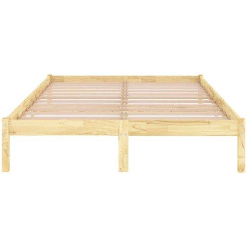 VidaXL Okvir za krevet od masivne borovine 135 x 190 cm UK bračni Slike