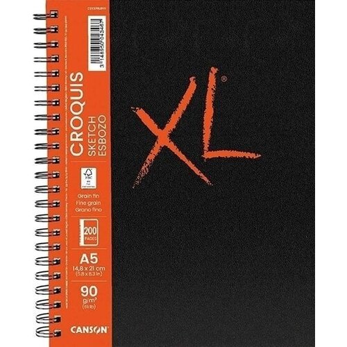 Canson Skicirka spirala XL Sketch A5 90 g, 100 listna, (22005488) Cene