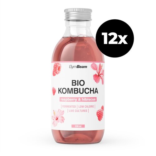 GymBeam BIO Kombucha 12 x 330 ml malina i hibiskus Cijene