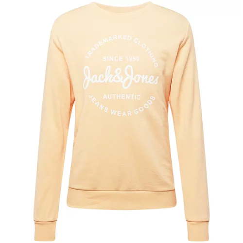Jack & Jones Sweater majica 'FOREST' breskva / prljavo bijela