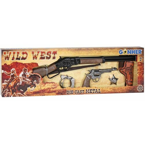 Divlji zapad set oružja sa puškom 498/0 24606 Slike