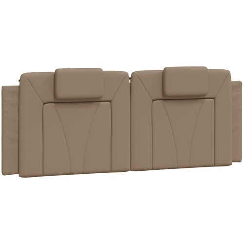 vidaXL Vzglavna stranica kapučino 140 cm umetno usnje, (21142466) Cene