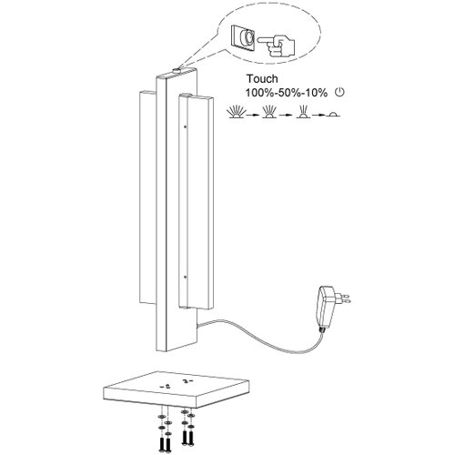 Eglo 98497 - prigu&amp;scaron;iva LED stona lampa SPADAFORA LED/15W/230V Slike