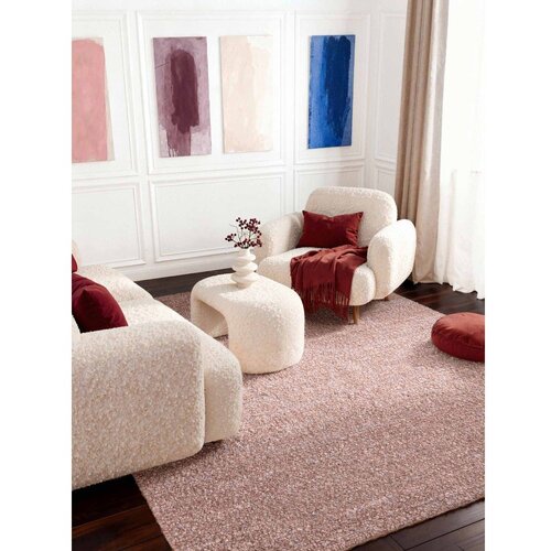 Ted Baker Pra&amp;scaron;no rožnata ročno tkana boucl&amp;eacute; preproga 120x170 cm Notting Hill Portobello &amp;ndash; Slike