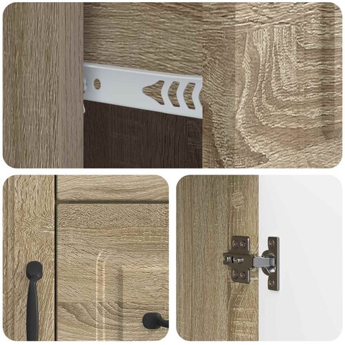  Kreveta Hrast sonoma 66 x 34,5 x 87 cm Konstruirano drvo Slike