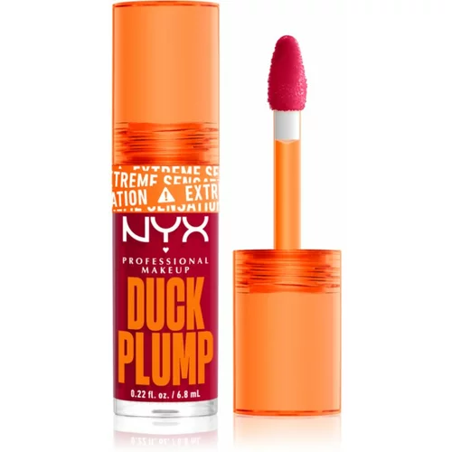 NYX Professional Makeup Duck Plump sijaj za ustnice z učinkom povečanja odtenek 14 Hall Of Flame 6,8 ml