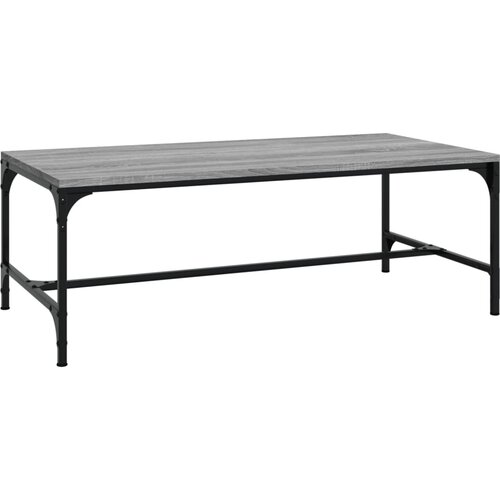 Maison Chic Klubska mizica - kavna mizica - Nizka mizica siva sonoma 100x50x35 cm inženirski les, (21753270) Slike