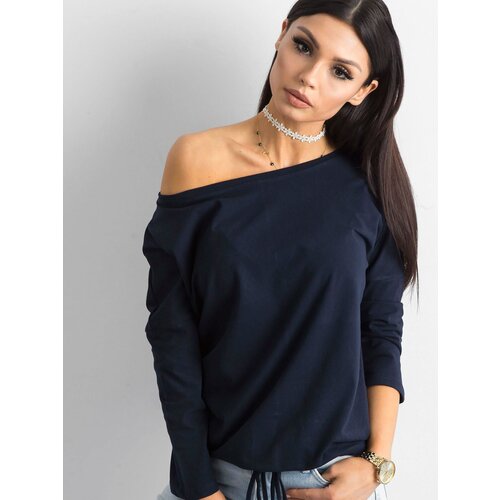 BASIC Feel Good Blouse-RV-BZ-4691.37P-navy blue Cene