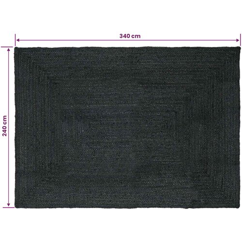  Tepisi za područja Pravokutni Tamnosiva 240 x 340 cm Juta Slike