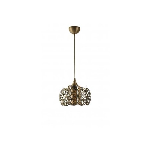 Opviq Vislica NEVRA, multicolor, metal/ staklo, promjer sjenila 26 cm, visina 65 cm , podesiva visina, E27 60 W, Nevra Büyük Tekli Sarı Bal Camlı Cijene