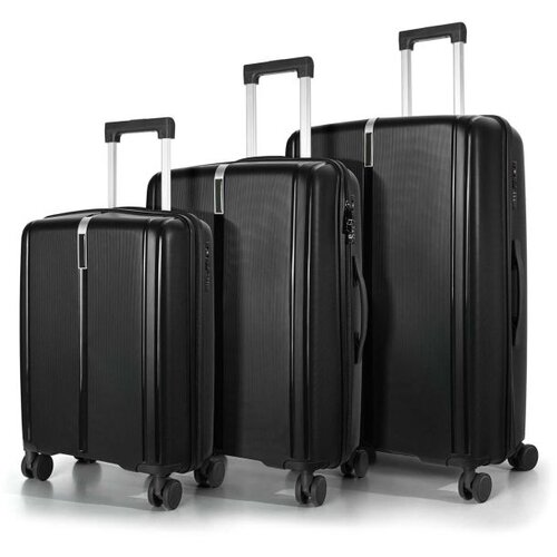 Cabin Pro porodicni set od 3 kofera &amp;ndash; tamno crna boja Slike